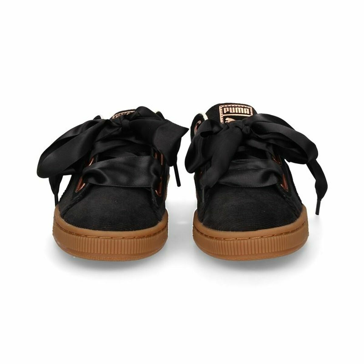 Gymnastiksko, Dam Puma  Basket Heart Corduroy Svart - 11