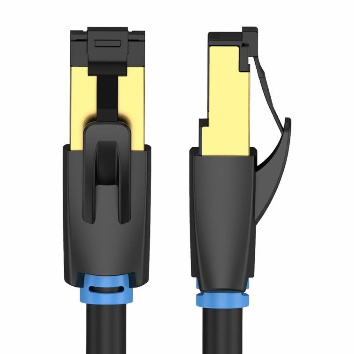 Nätkabel S/FTP Styv Kategori 8 Vention IKABJ Svart 5 m - 3