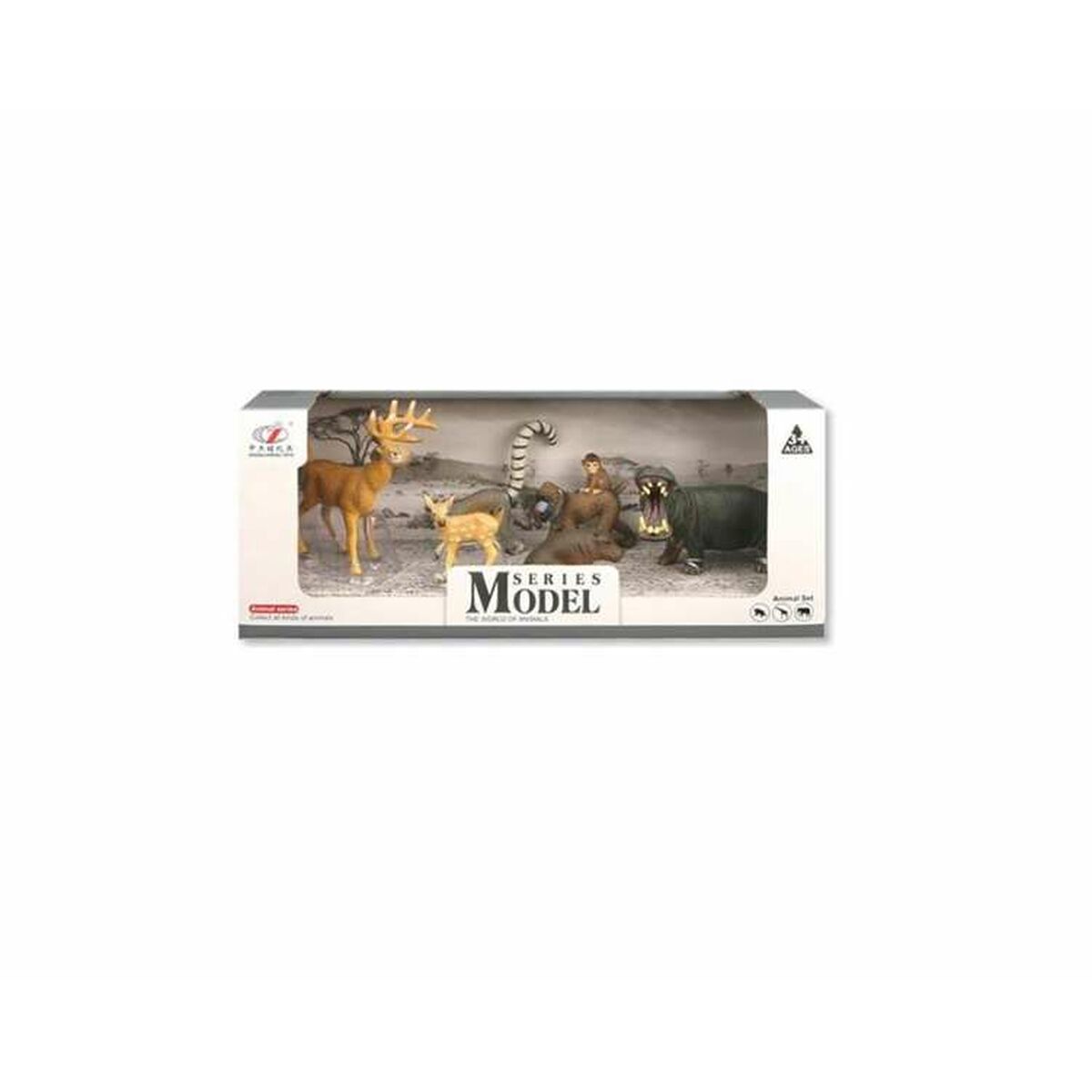Set med 6 vilda djur 30 x 10 x 13 cm - 2