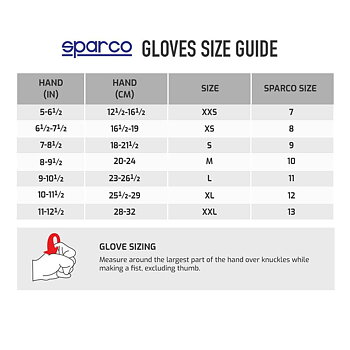 Handskar Sparco S00136310RS Röd 10