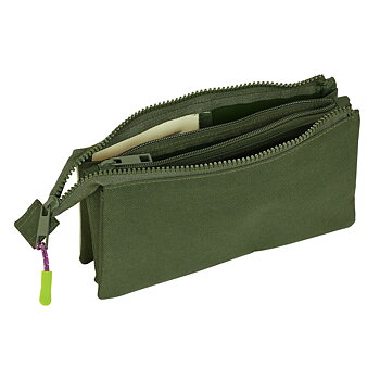 Tredubbel Carry-all Munich Bright khaki Grön 22 x 12 x 3 cm