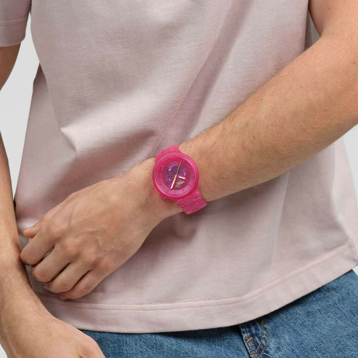 Herrklocka Swatch SB05P102 Rosa (Ø 47 mm) - 3