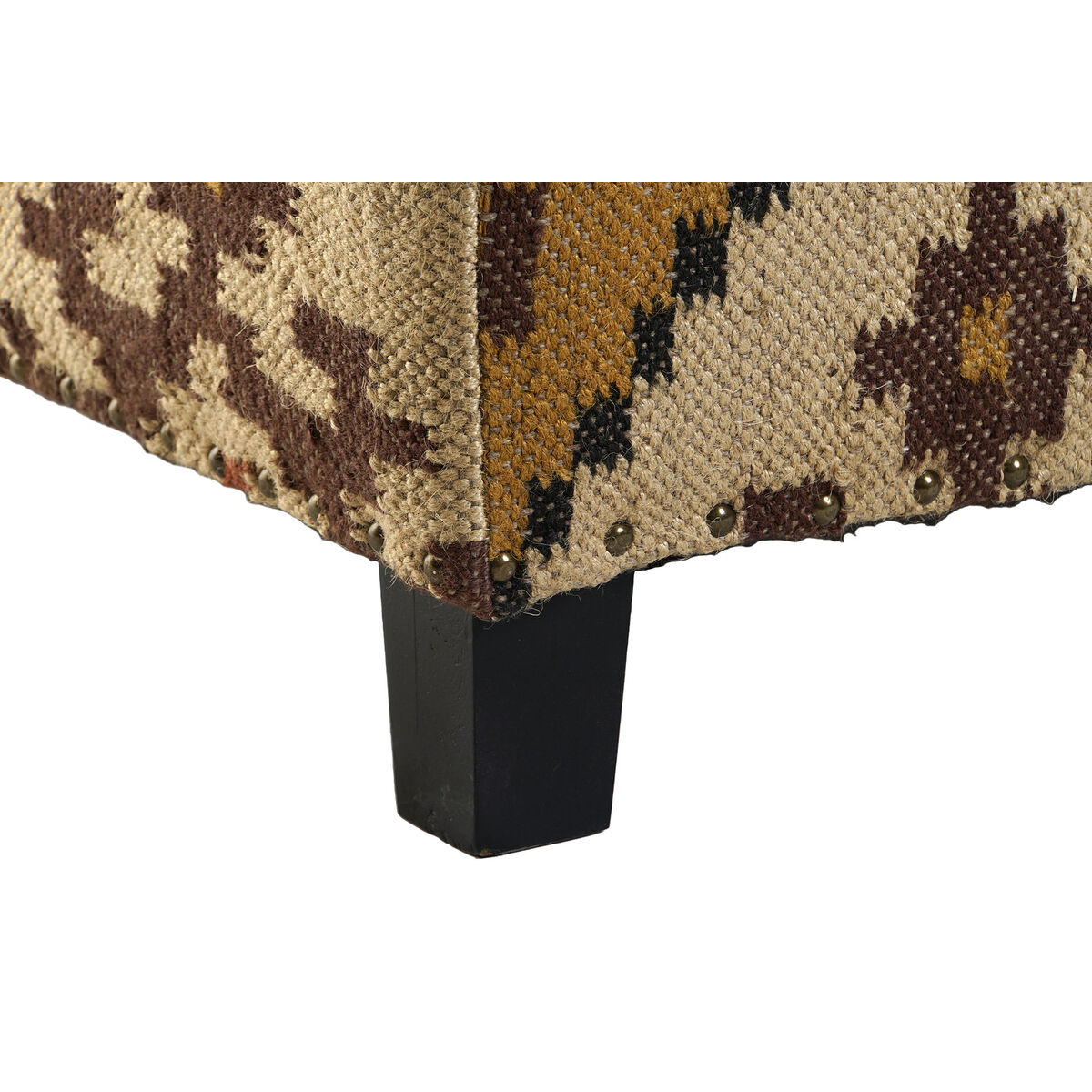 Fotpall Home ESPRIT Beige Senap 80 x 80 x 44 cm - 3