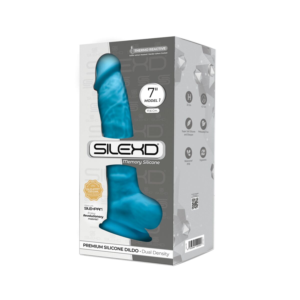 Realistisk dildo Silexd Blå - 3
