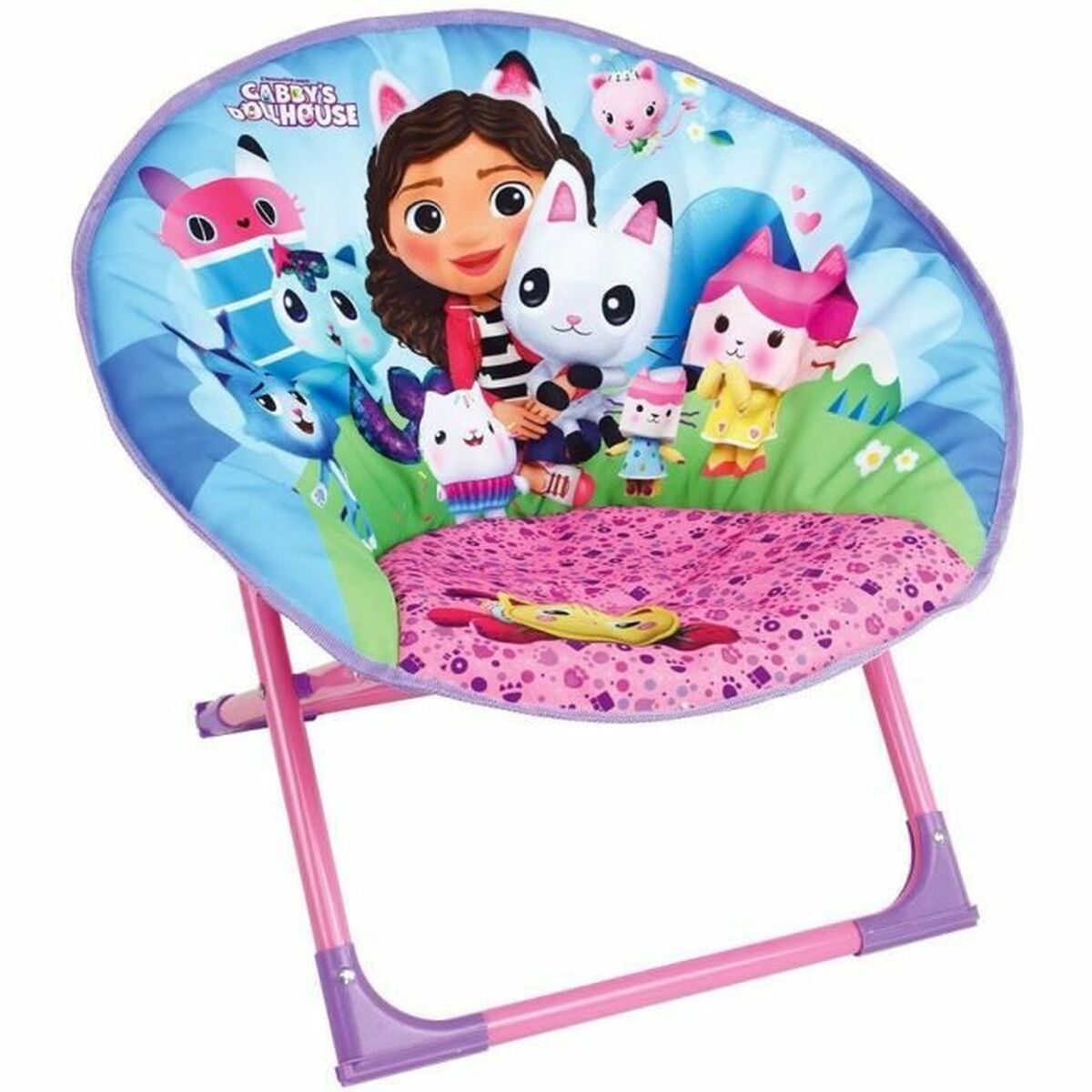 Barnfåtölj Gabby's Dollhouse Rosa