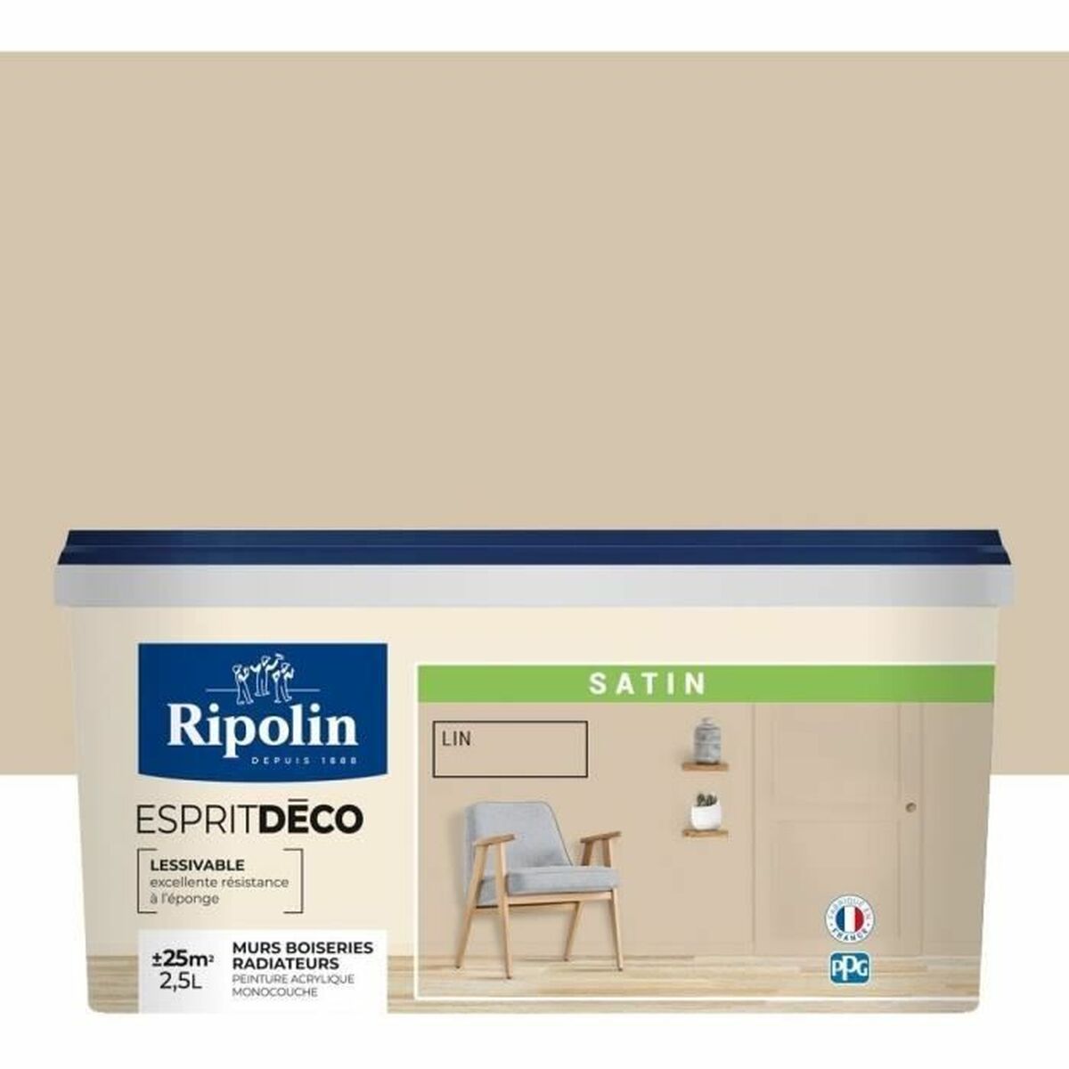 Grundfärg Ripolin Beige Satinfinish 2,5 L