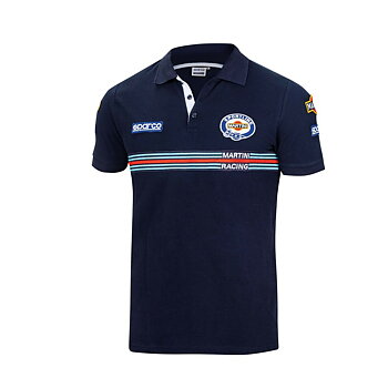 Polotröja kortärmad Sparco Martini Racing XL Marinblå