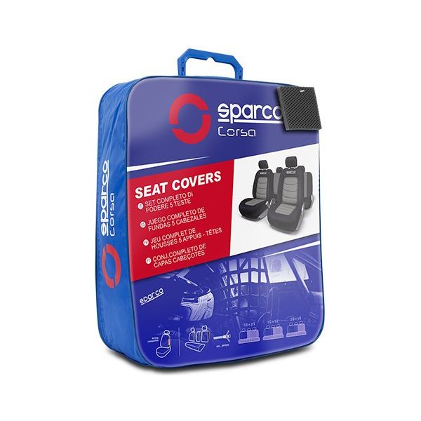 Uppsättning av sätesöverdrag Sparco S-Line Universal (11 pcs)
