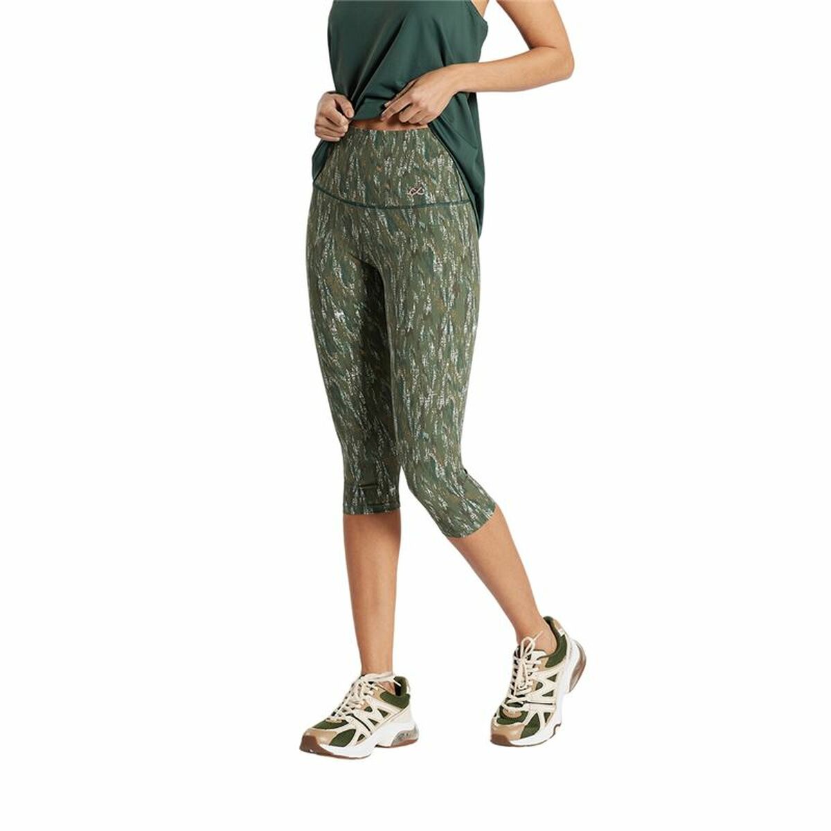 Sport-leggings, Dam Ditchil Capri Vibrant Oliv