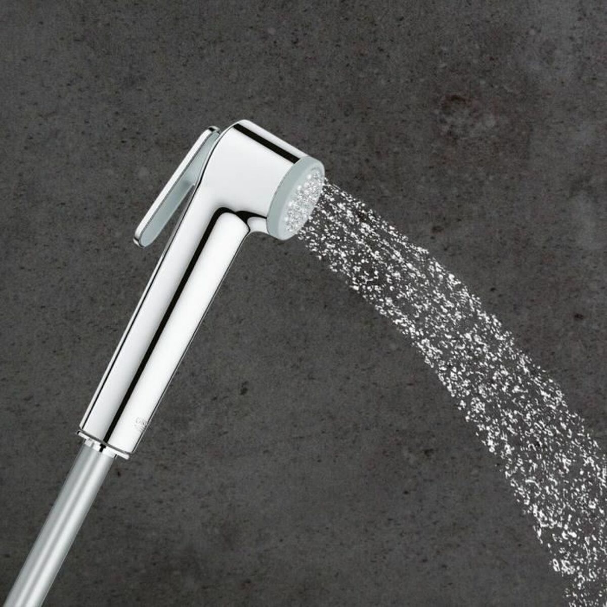 Ett duschhuvud med en slang för att rikta flödet Grohe 26175001 Silikon - 3