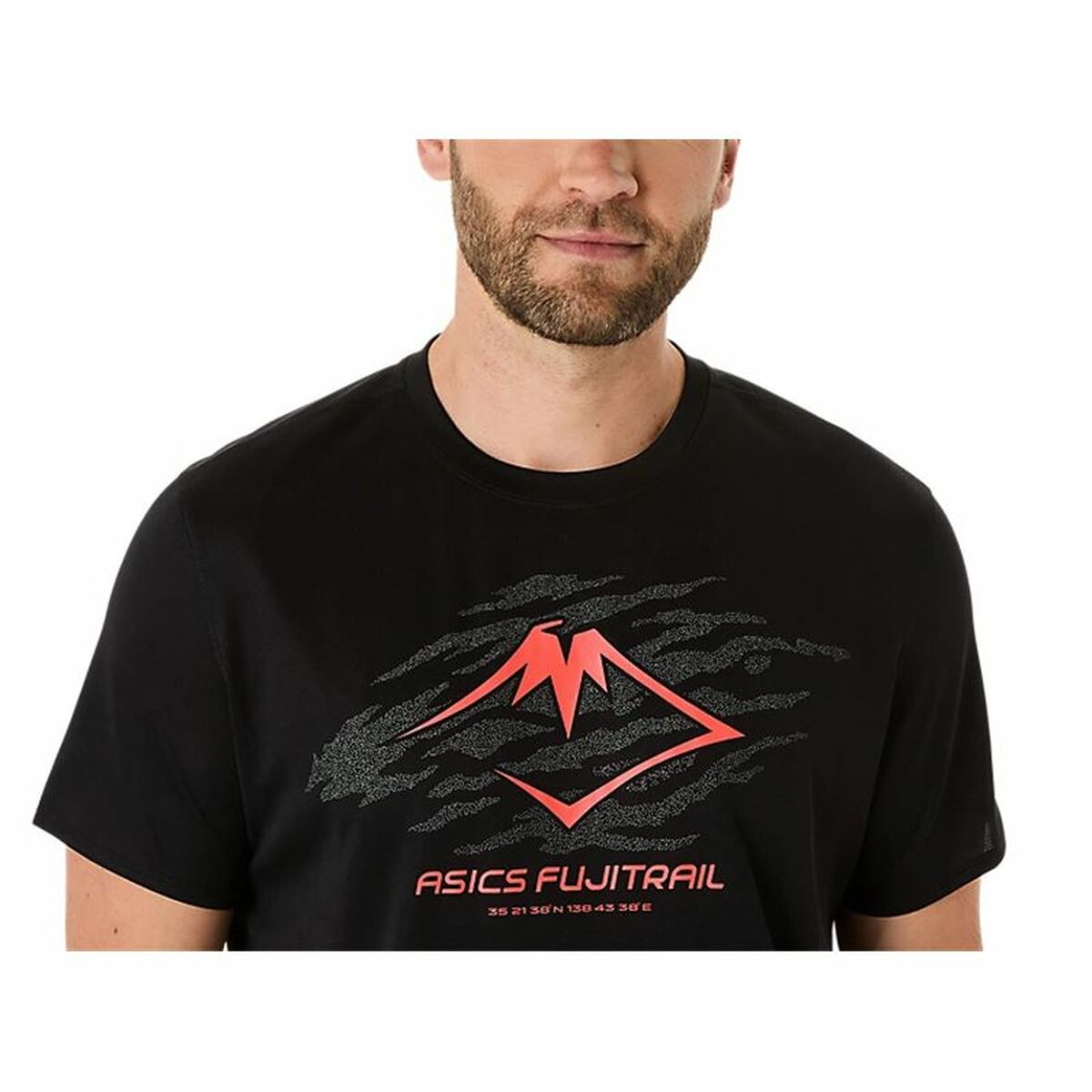 T-shirt med kortärm Herr Asics Fujitrail Logo Ss Top Svart - 3