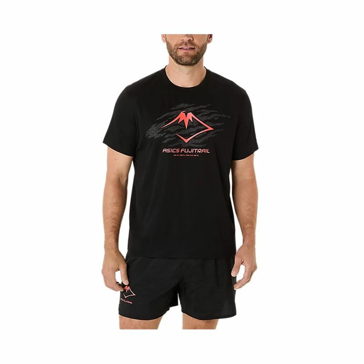 T-shirt med kortärm Herr Asics Fujitrail Logo Ss Top Svart