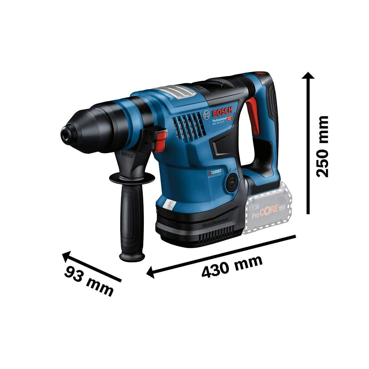 Borr- och tillbehörssats BOSCH SDSPlus GBH 18 V - 4