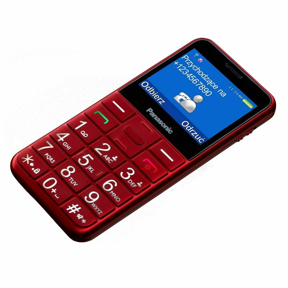 Mobiltelefon för seniorer Panasonic KX-TU155EXRN 2,4" - 4