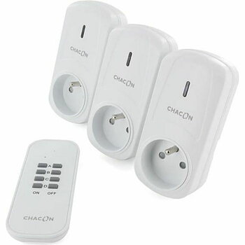 Socket set with remote control Chacon   (3 antal)