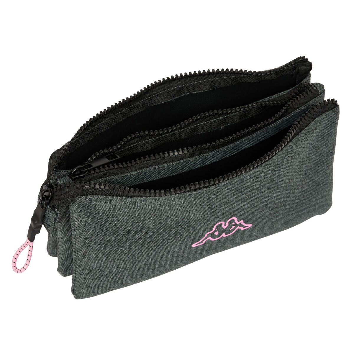 Tredubbel Carry-all Kappa Silver pink Grå 22 x 12 x 3 cm - 2