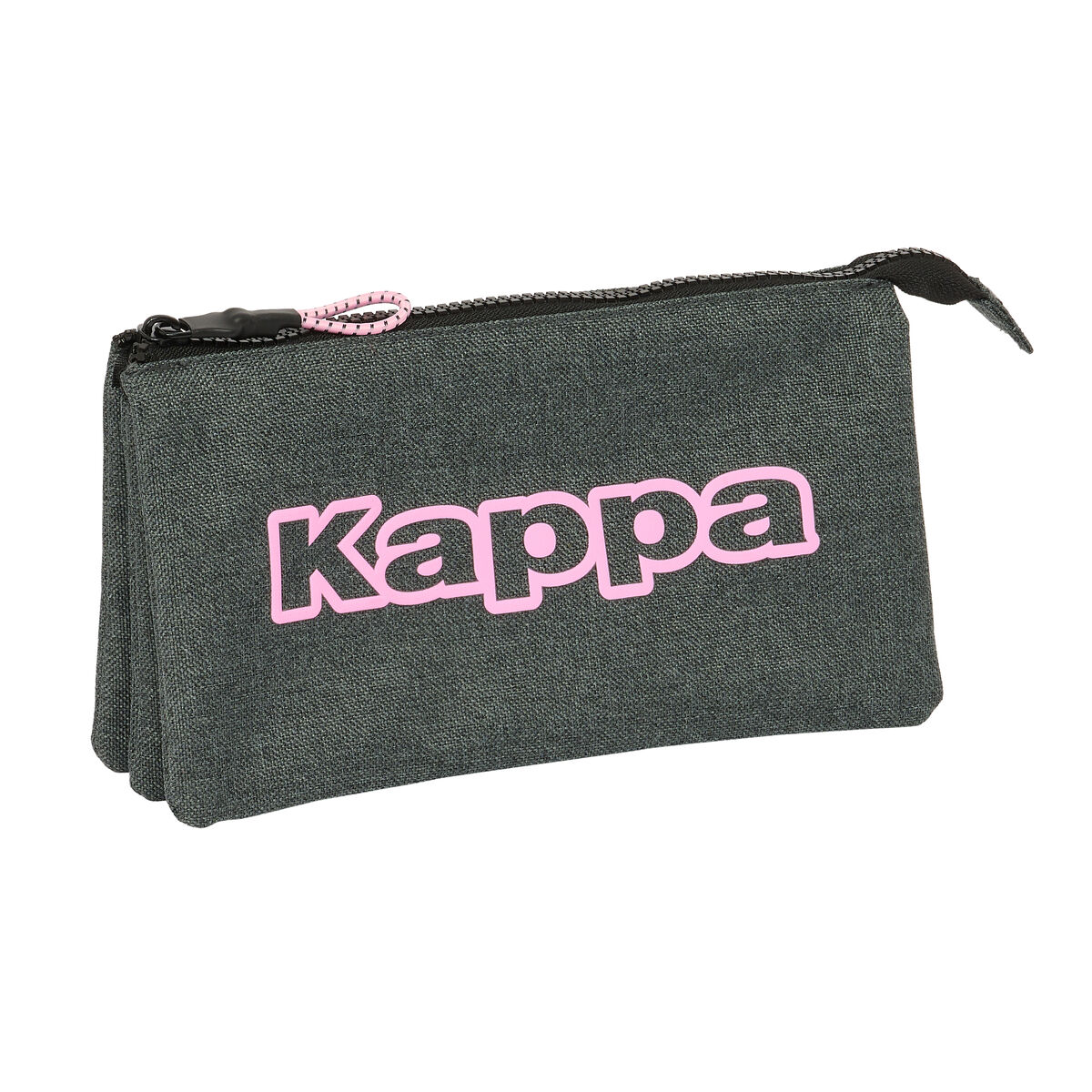 Tredubbel Carry-all Kappa Silver pink Grå 22 x 12 x 3 cm