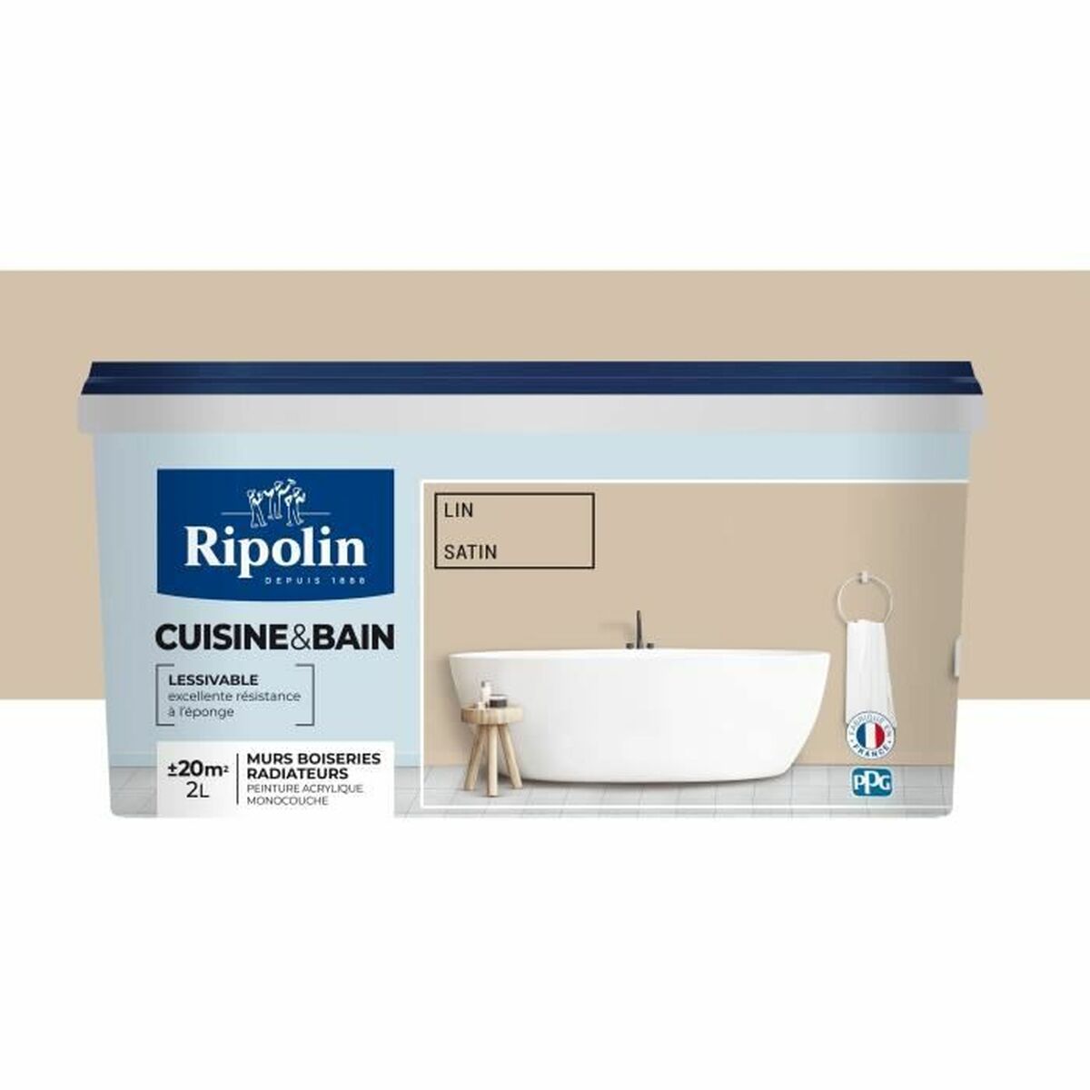 Grundfärg Ripolin Beige Satinfinish 2 L