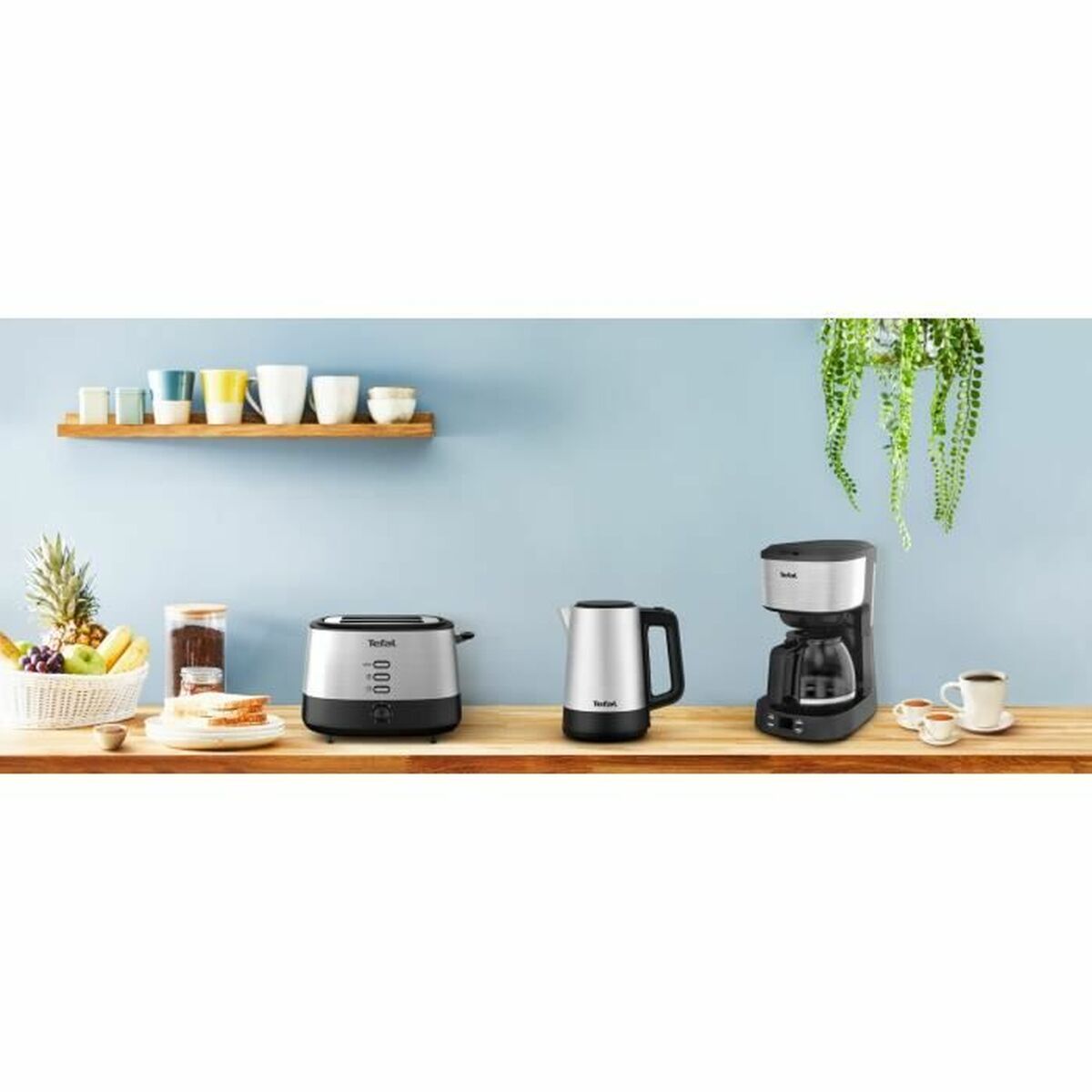 Vattenkokare Tefal Svart Svart/Silvrig Rostfritt stål 2200 W 1,7 L - 2