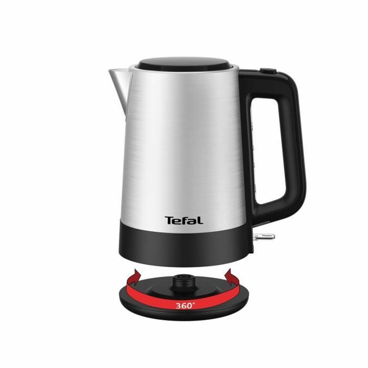 Vattenkokare Tefal Svart Svart/Silvrig Rostfritt stål 2200 W 1,7 L - 4
