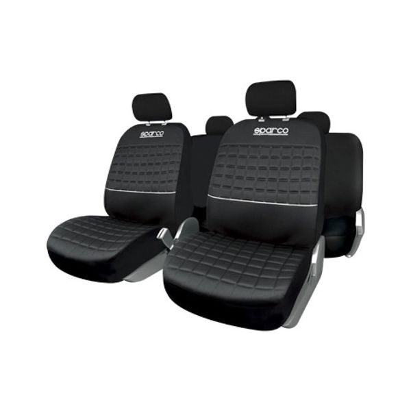 Uppsättning av sätesöverdrag Sparco Lazio Grå (11 pcs) - 3