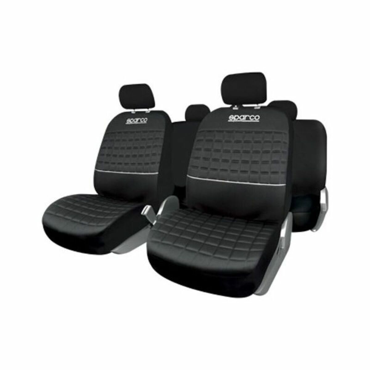 Uppsättning av sätesöverdrag Sparco Lazio Grå (11 pcs) - 11