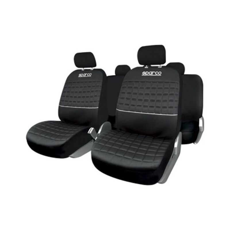 Uppsättning av sätesöverdrag Sparco Lazio Grå (11 pcs) - 6