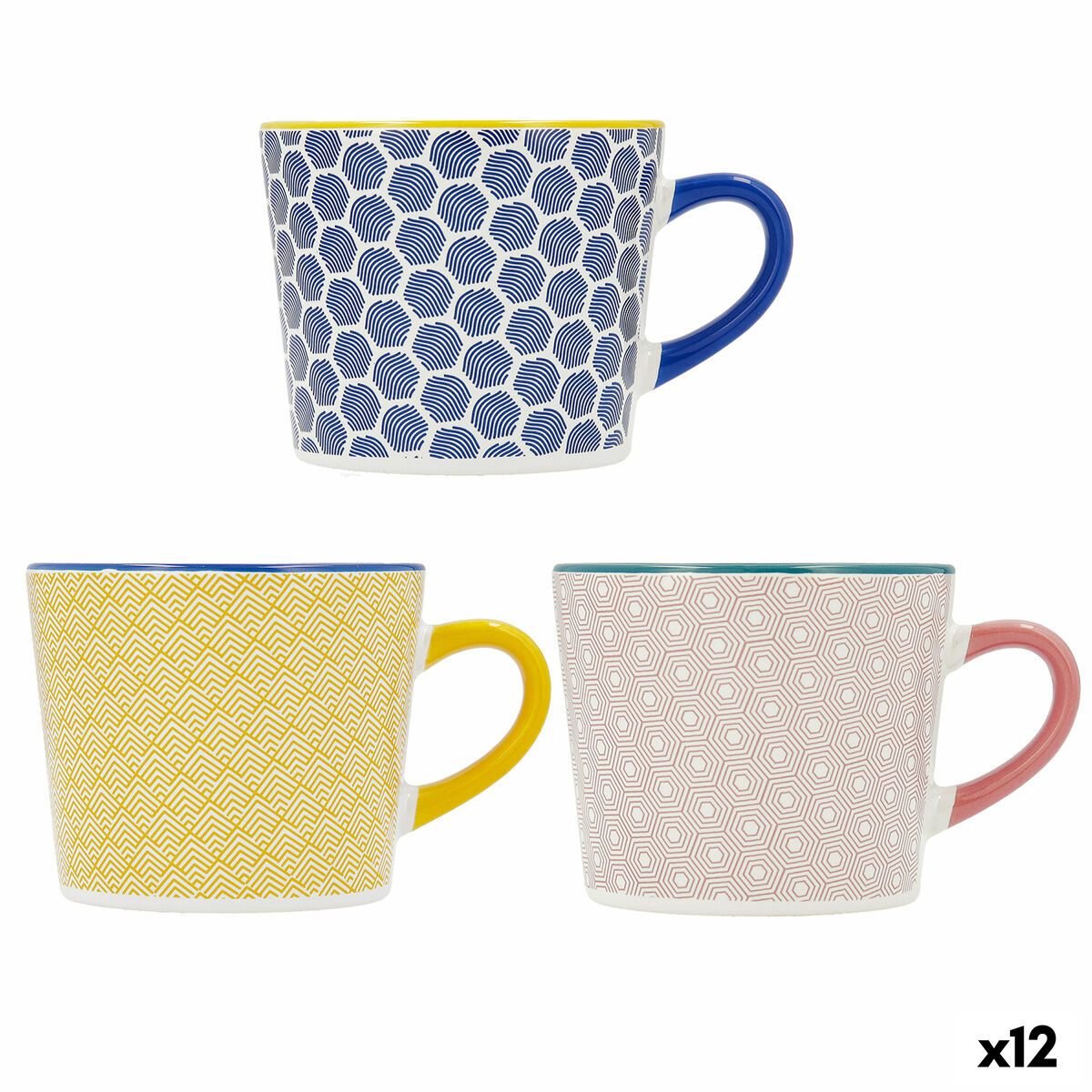 Koppar Quid Pippa Multicolour Keramik 350 ml (12 antal)