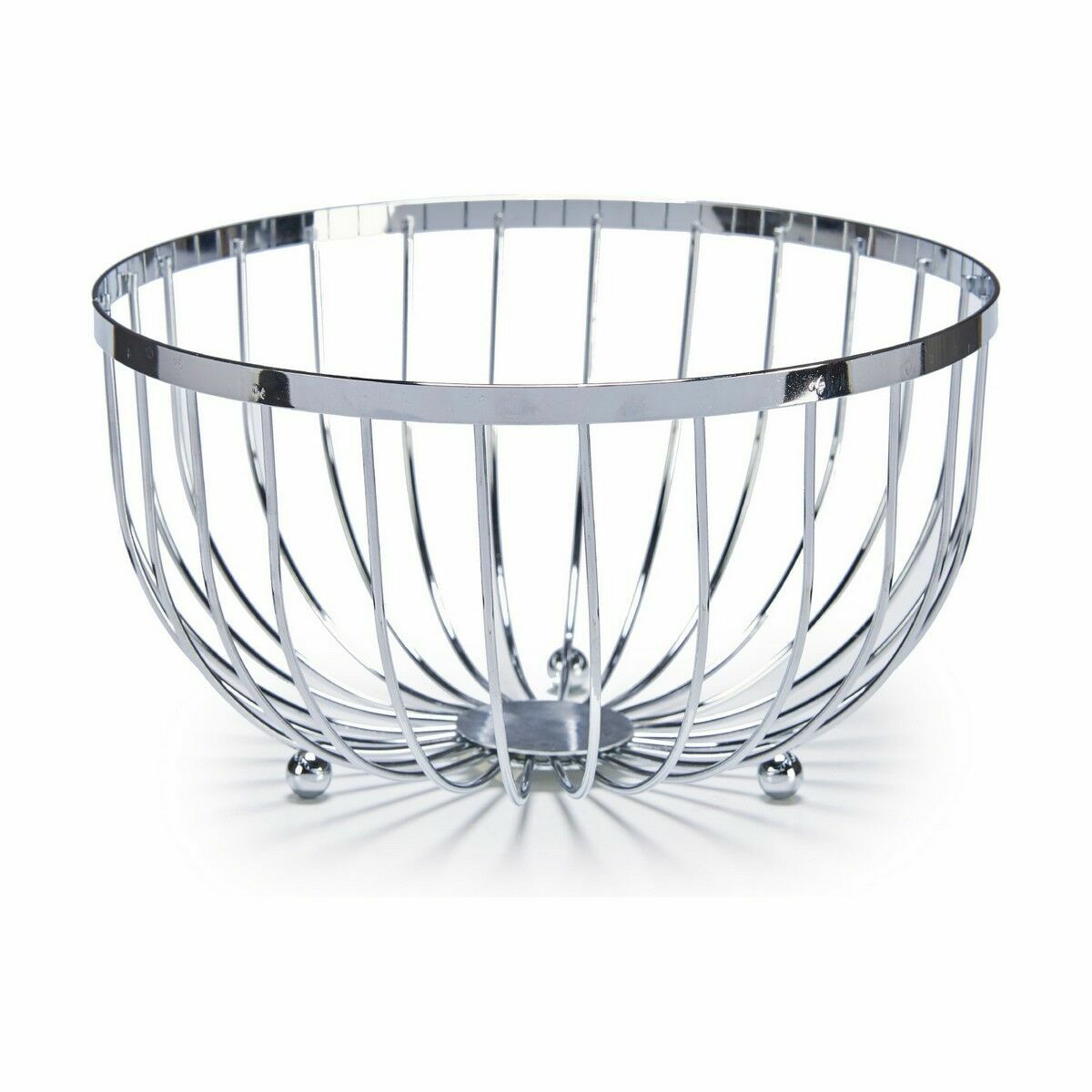 Fruktskål Järn Silvrig 25 x 14 x 25 cm (24 antal) - 2