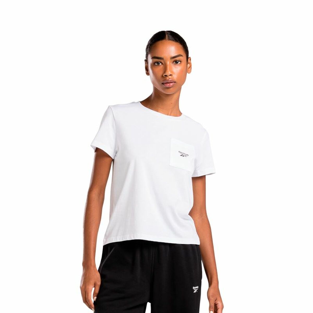 T-shirt med kortärm Dam Reebok Identity Small Logo Vit (XS)