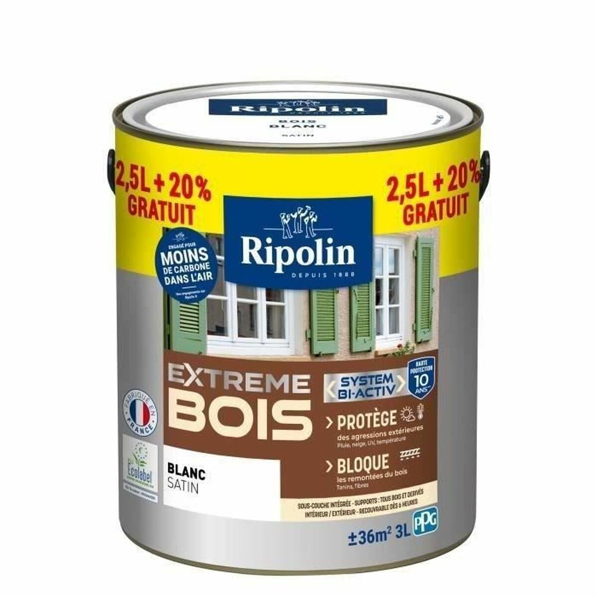 Grundfärg Ripolin Vit Satinfinish 3 L