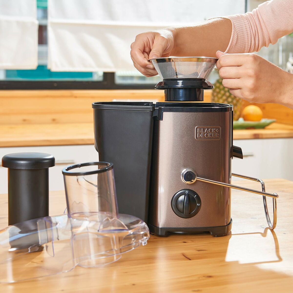 Mixer Black & Decker 1,2 L 600 W Svart Grå - 3