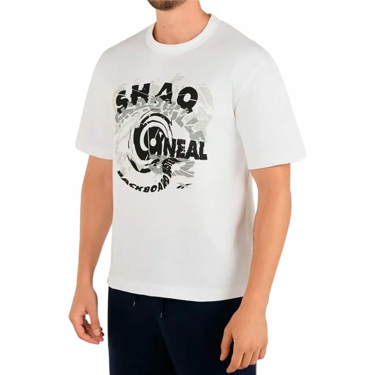 T-shirt med kortärm Herr Reebok Gs Hs Shaq Spiral Te Vit