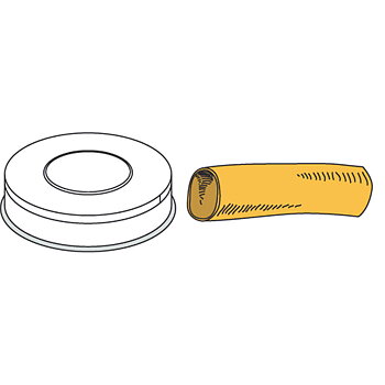 Pasta munstycke Disk Ø 50 mm Cannellone