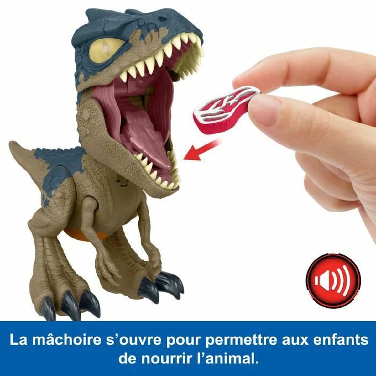 Dinosaurie Jurassic World Chomp Chomp-Allosaurus HVB45 Dinosaurie Ljud 2 Delar - 5