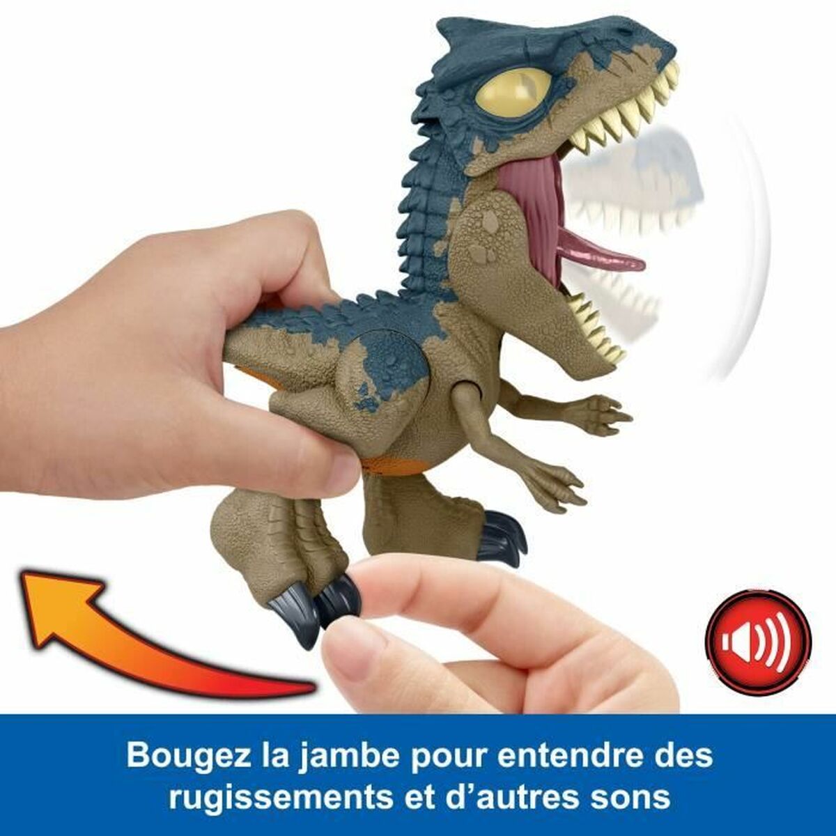 Dinosaurie Jurassic World Chomp Chomp-Allosaurus HVB45 Dinosaurie Ljud 2 Delar - 4