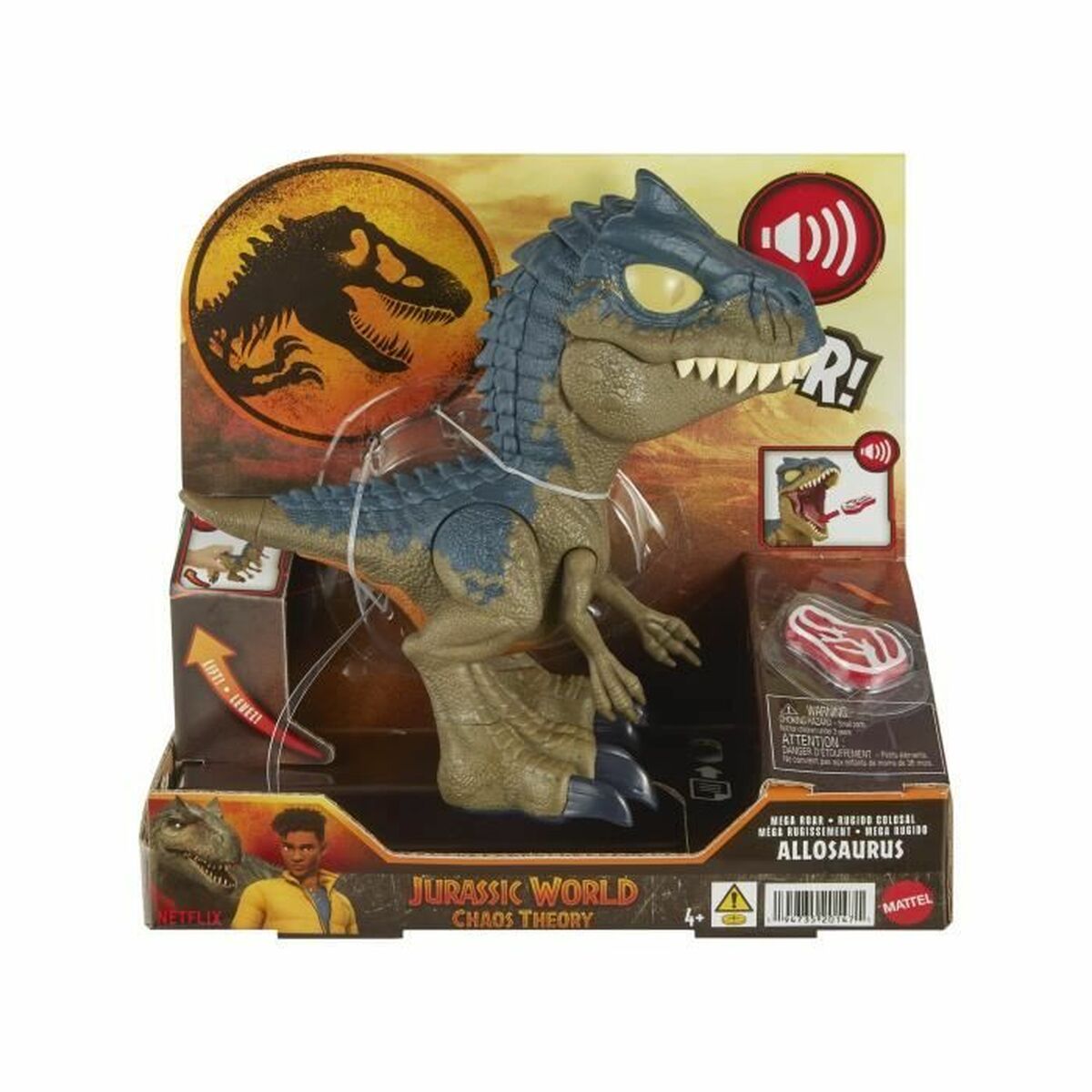 Dinosaurie Jurassic World Chomp Chomp-Allosaurus HVB45 Dinosaurie Ljud 2 Delar