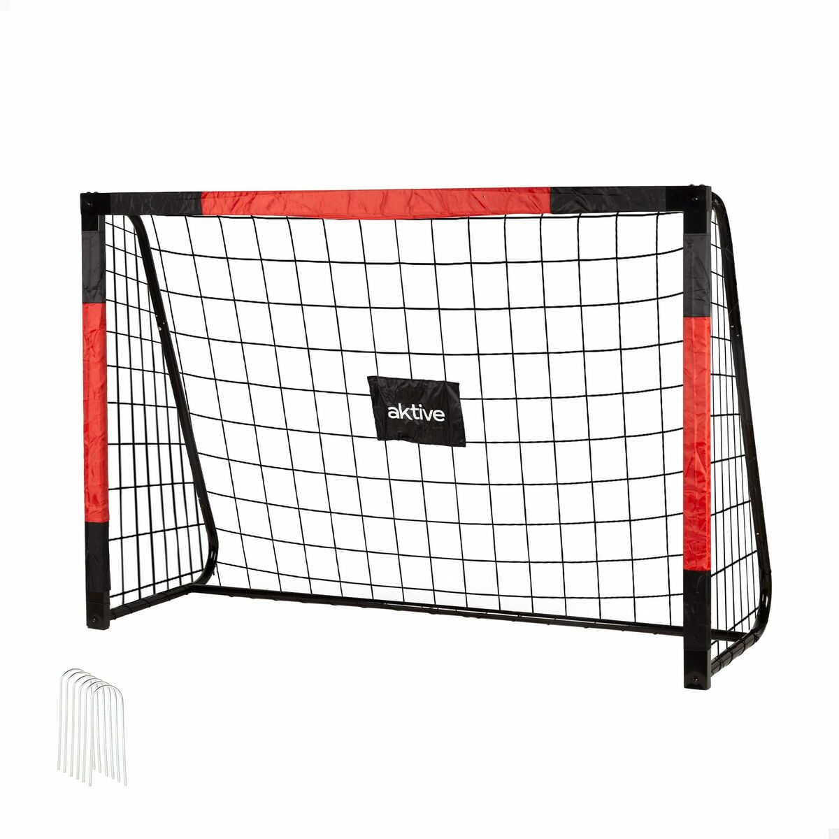 Fotbollsmål Aktive 180 X 12 X 60 CM Svart Röd