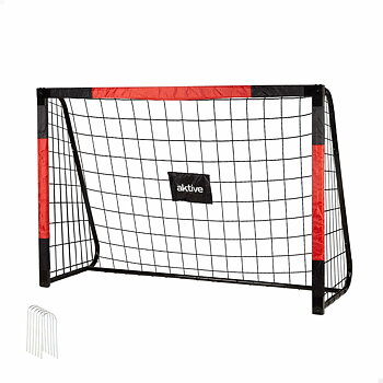 Fotbollsmål Aktive 180 X 12 X 60 CM Svart Röd