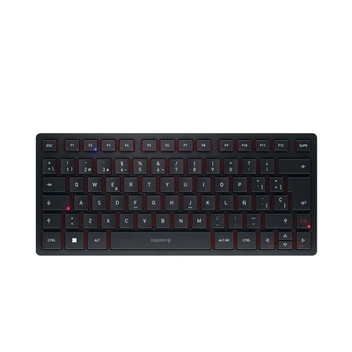 Tangentbord Cherry KW 9200 MINI Qwerty Spanska Svart