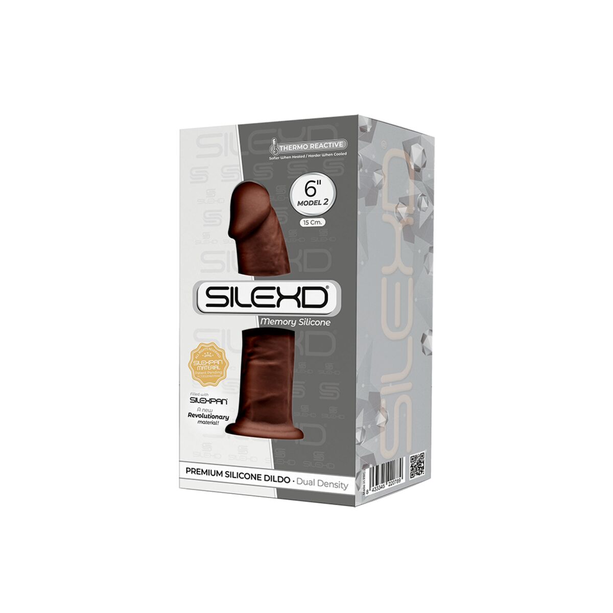 Realistisk dildo Silexd Brun - 3