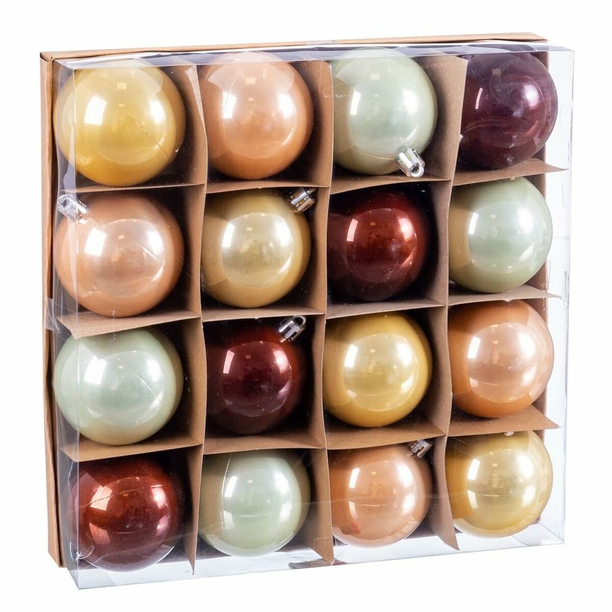 Julgranskulor Multicolour Plast 6 x 6 x 6 cm (16 antal) - 3