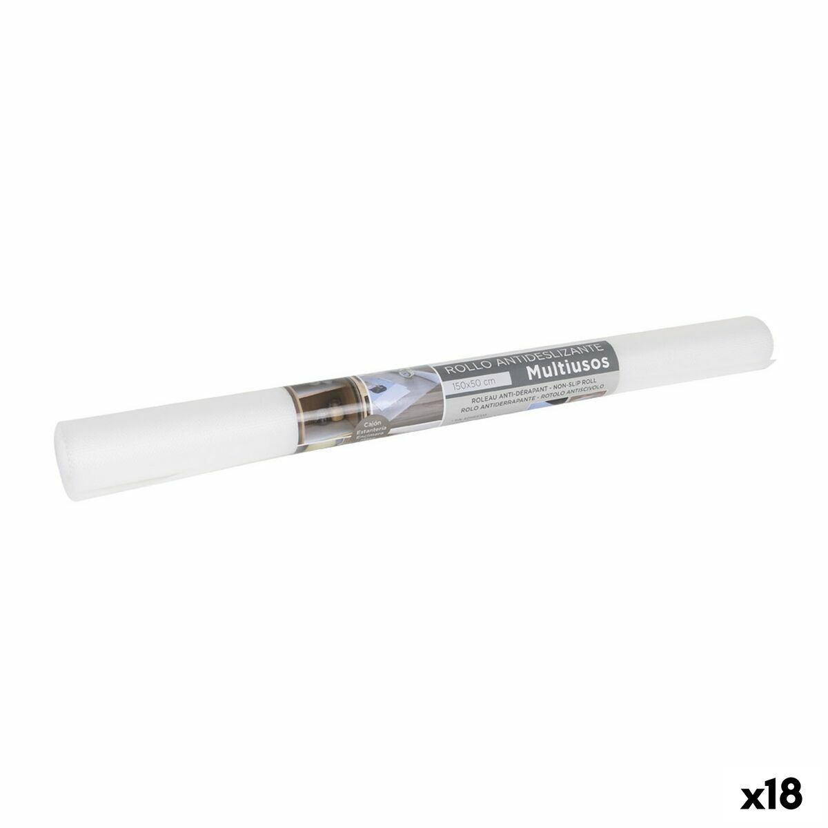 Roll of Anti-Slip Material Confortime Transparent 50 x 150 cm Flera användningsområden - 5