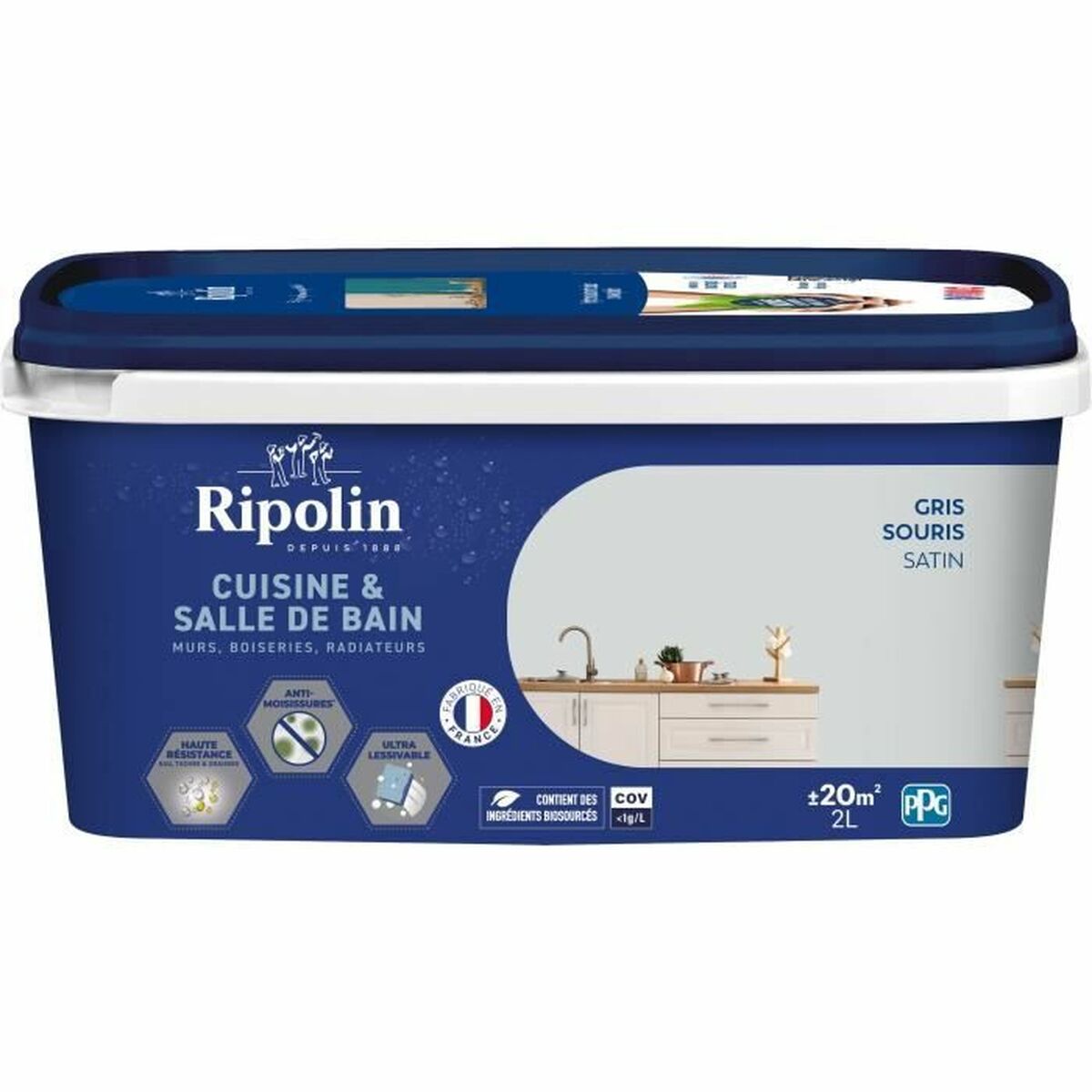 Grundfärg Ripolin Grå Matt 2 L