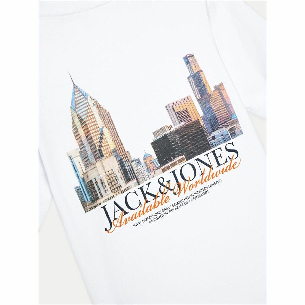 Barn T-shirt med kortärm Jack & Jones Jorboston Photo w Neck - 3