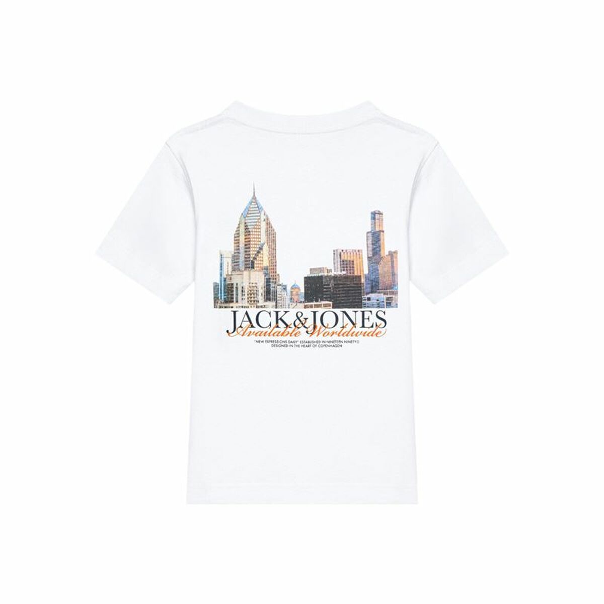 Barn T-shirt med kortärm Jack & Jones Jorboston Photo w Neck - 2
