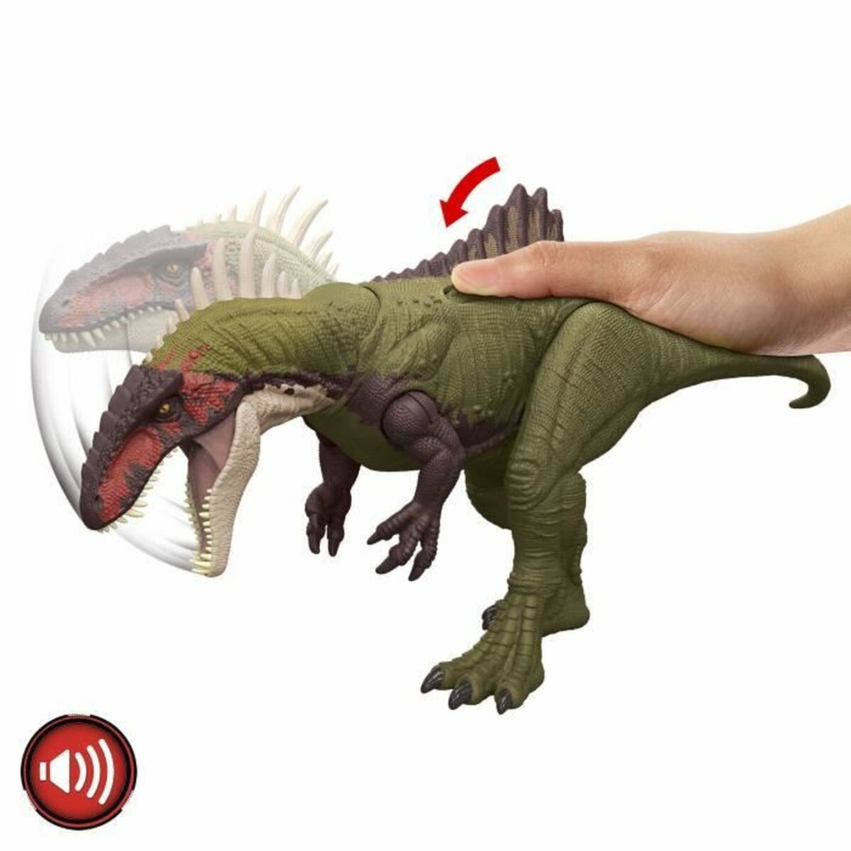 Actionfigurer Jurassic World Becklespinax HXF52 Dinosaurie Ljud - 6