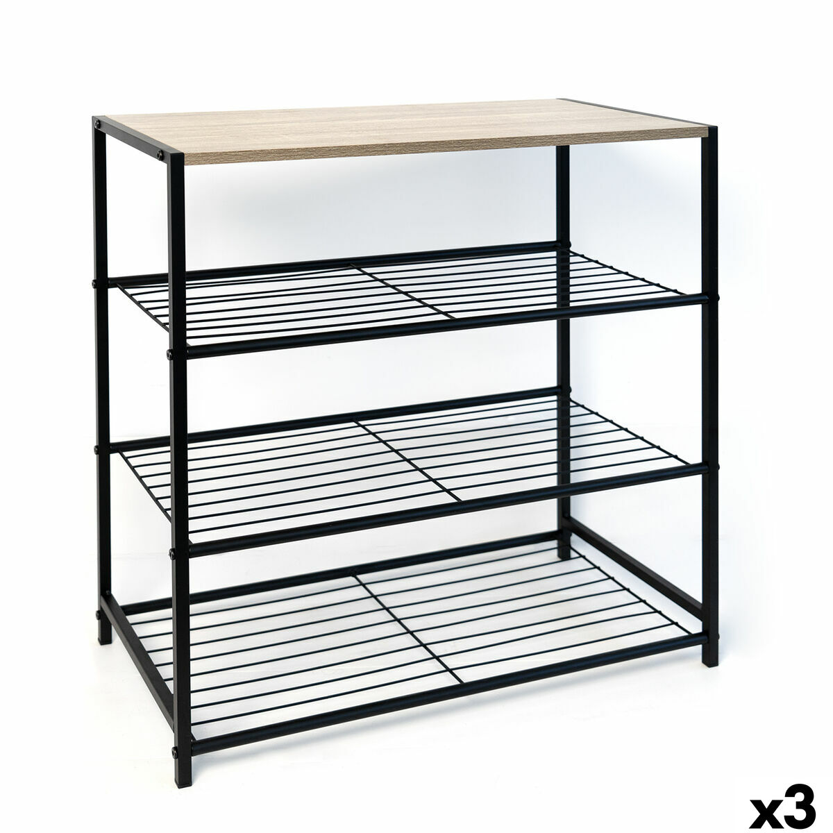 Bokhylla Vinthera Moa Metall Trä MDF 60 x 30 x 63,5 cm (3 antal)