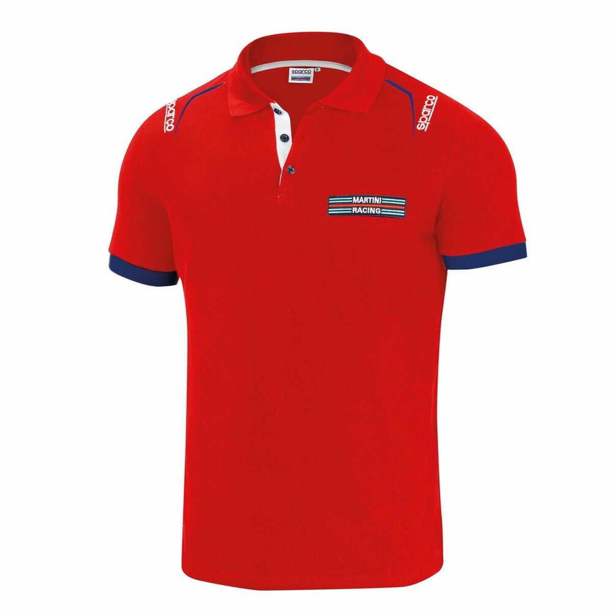 Polotröja kortärmad Herr Sparco Martini Racing Röd - 3