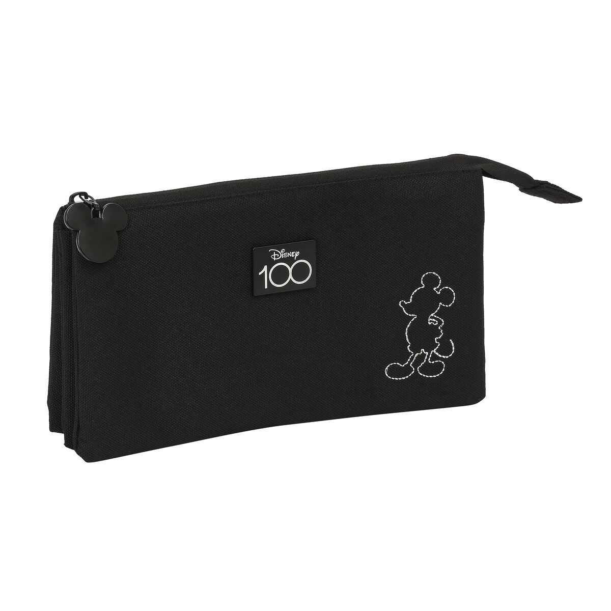 Tredubbel Carry-all Mickey Mouse Clubhouse Svart (22 x 12 x 3 cm) - 4
